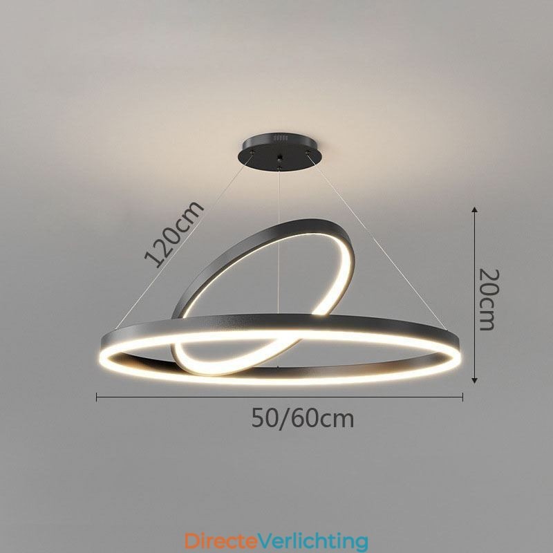 Moderne hanglamp cirkel ringen acryl hanglamp
