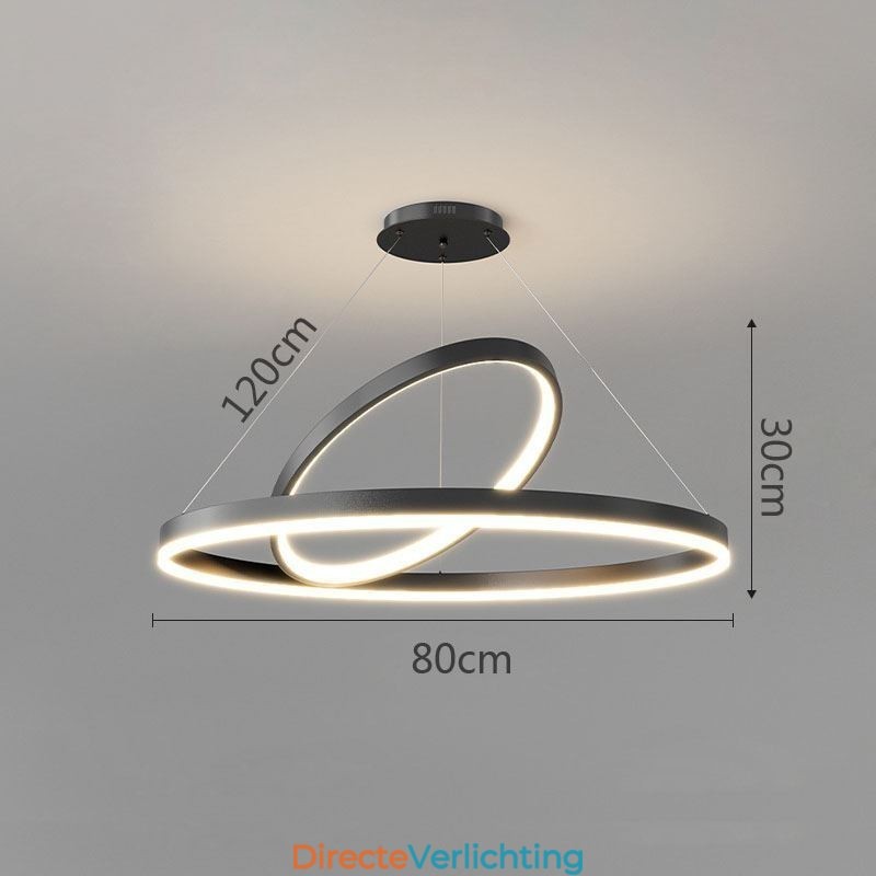 Moderne hanglamp cirkel ringen acryl hanglamp