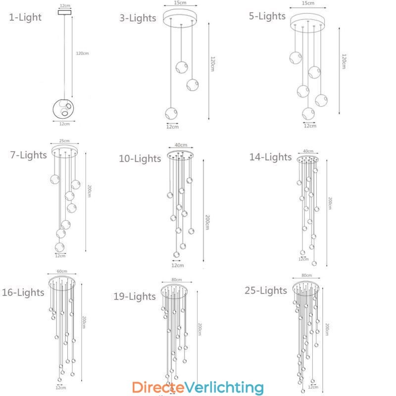 Moderne kristallen bol hanglamp kleurrijke kristallen kroonluchter (kleurrijke stijl neem contact met ons op)