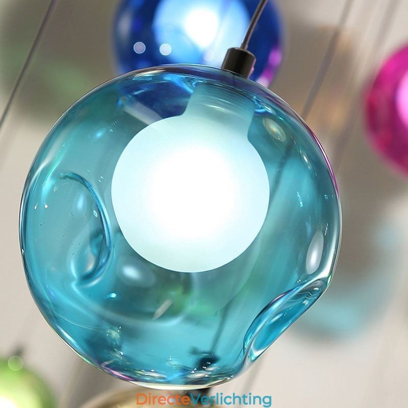 Moderne kristallen bol hanglamp kleurrijke kristallen kroonluchter (kleurrijke stijl neem contact met ons op)