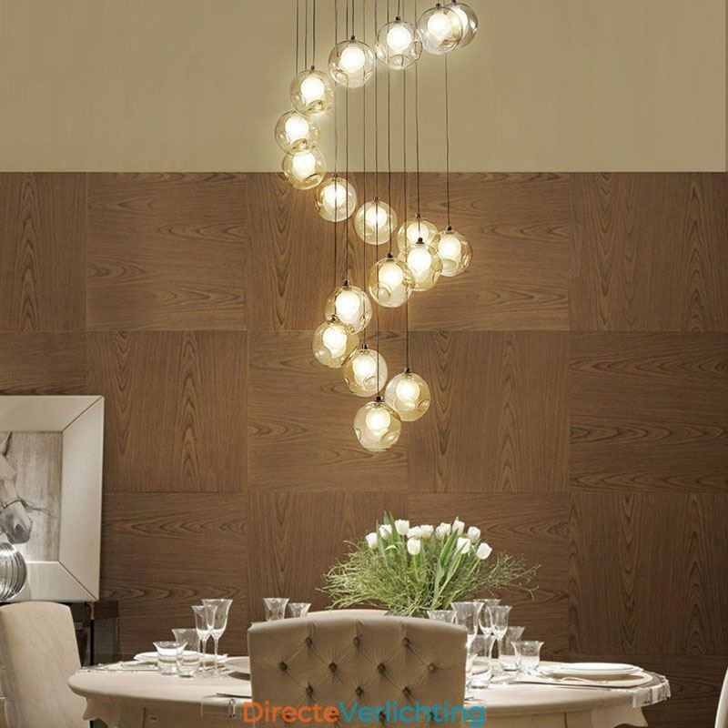 Moderne kristallen bol hanglamp kleurrijke kristallen kroonluchter (kleurrijke stijl neem contact met ons op)