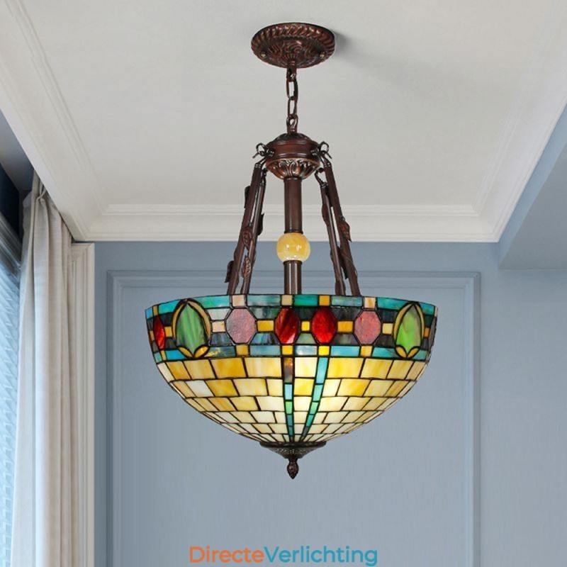 Gebrandschilderd glas hanglamp decoratieve hanglamp