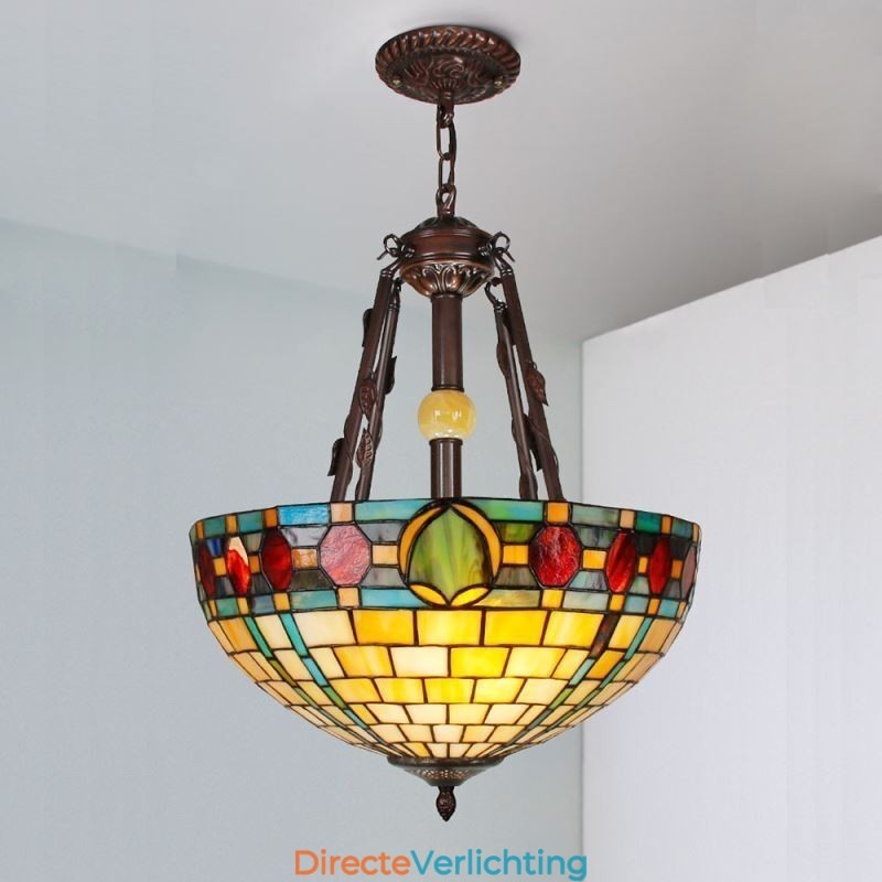 Gebrandschilderd glas hanglamp decoratieve hanglamp