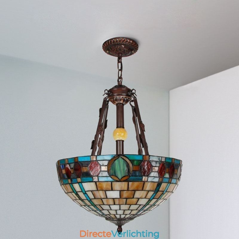 Gebrandschilderd glas hanglamp decoratieve hanglamp