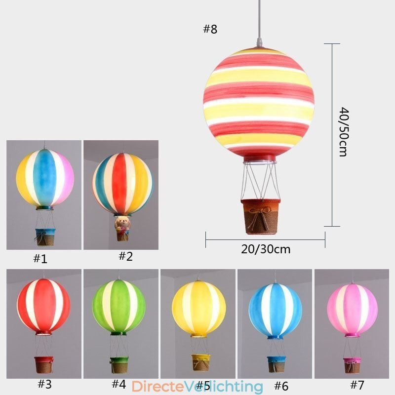 Kleurrijke heteluchtballon hanglamp acryl decoratielamp