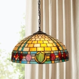 Glas-in-lood hanglamp Vintage hanglamp