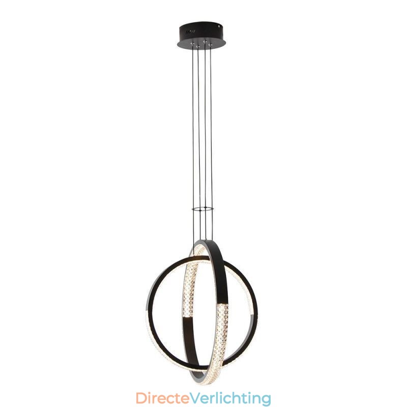 Moderne kroonluchter 2 ringen hanglamp eetkamer