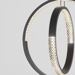 Moderne kroonluchter 2 ringen hanglamp eetkamer