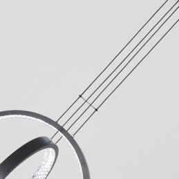 Moderne kroonluchter 2 ringen hanglamp eetkamer