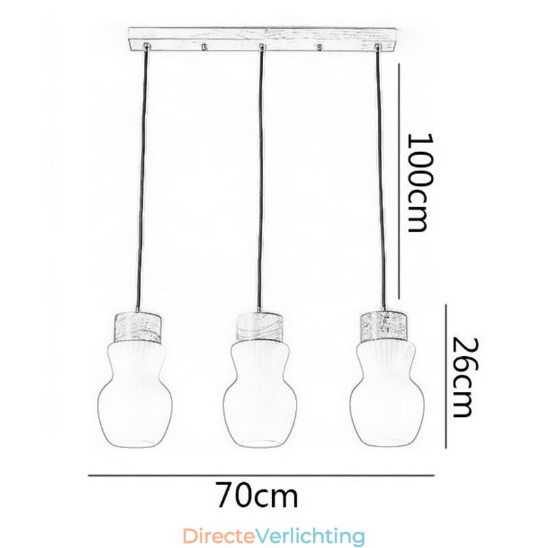 Japanse glazen hanglamp creatieve decoratie hanglamp
