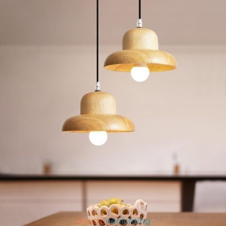 Japanse houten hanglamp Hoed Hanglamp Japanse houten hanglamp Hoed Hanglamp
