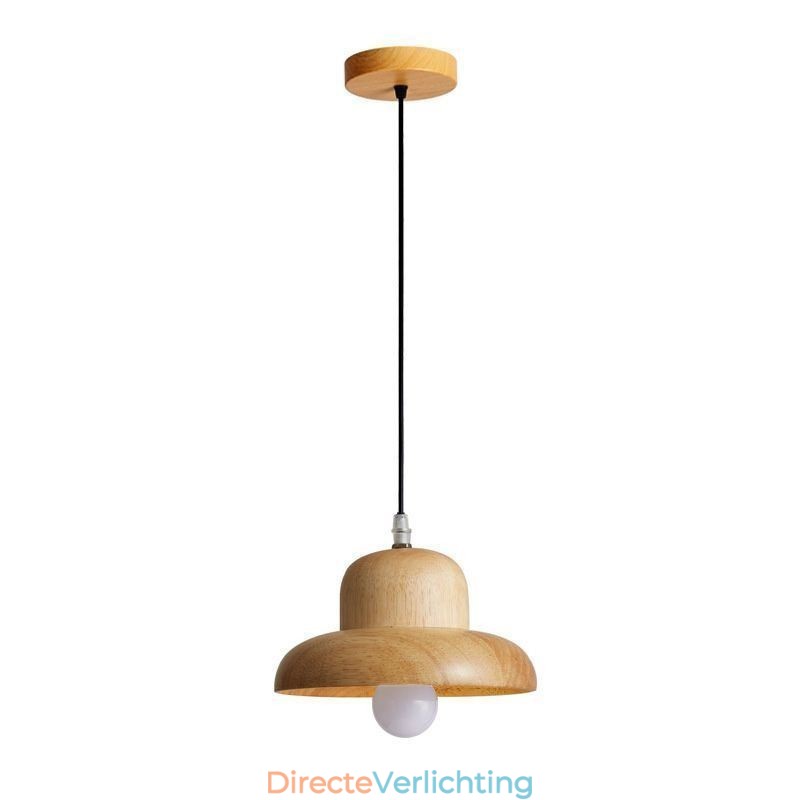 Japanse houten hanglamp Hoed Hanglamp