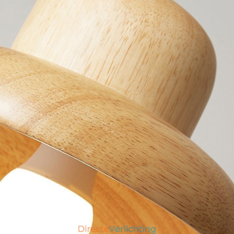 Japanse houten hanglamp Hoed Hanglamp