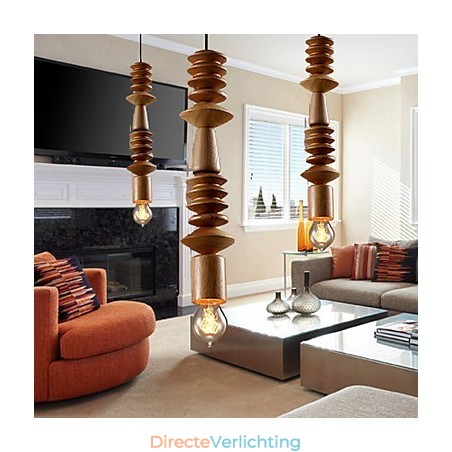 Kroonluchter Mini Stijl Traditioneel Klassiek Hout Bamboe Kroonluchter Mini Stijl Traditioneel Klassiek Hout Bamboe