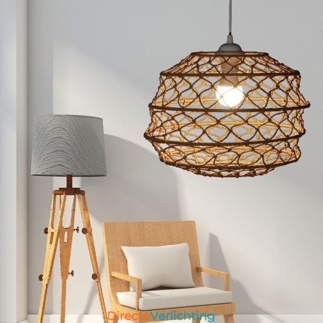 Moderne pastorale hanglamp Creatieve rotan hanglamp met opvouwbare lampenkap Moderne pastorale hanglamp Creatieve rotan hanglamp met opvouwbare lampenkap