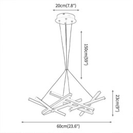 Postmoderne kroonluchter Nordic boomtak hanglamp