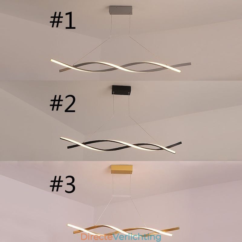 Moderne hanglamp Twist Design Hanglamp Eetkamer