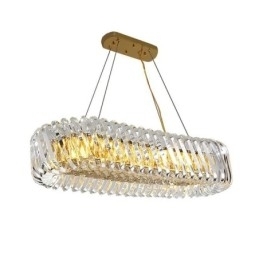 Luxe glazen hanglamp Europese stijl kroonluchter