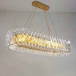 Luxe glazen hanglamp Europese stijl kroonluchter