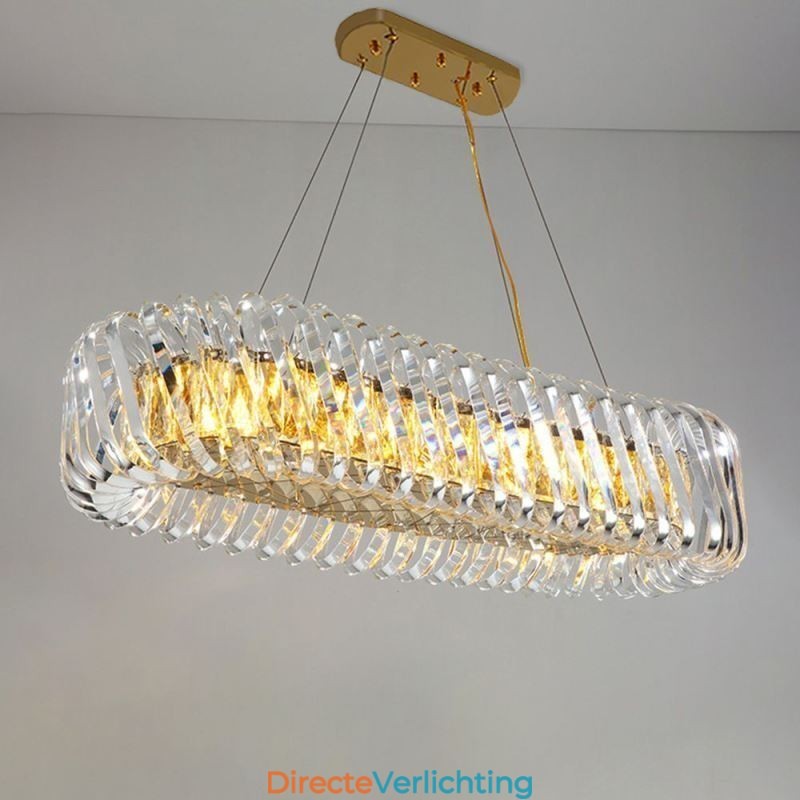 Luxe glazen hanglamp Europese stijl kroonluchter