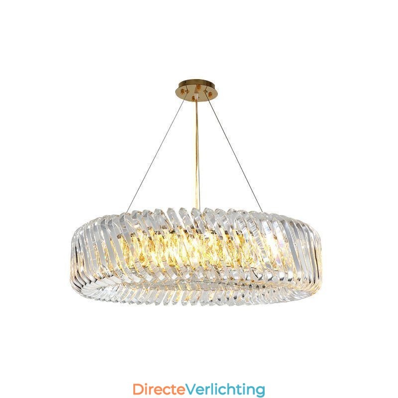 Europese hanglamp ronde glazen decoratie hanglamp
