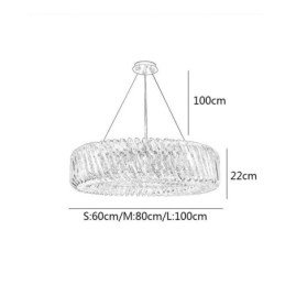 Europese hanglamp ronde glazen decoratie hanglamp