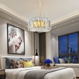 Europese hanglamp ronde glazen decoratie hanglamp
