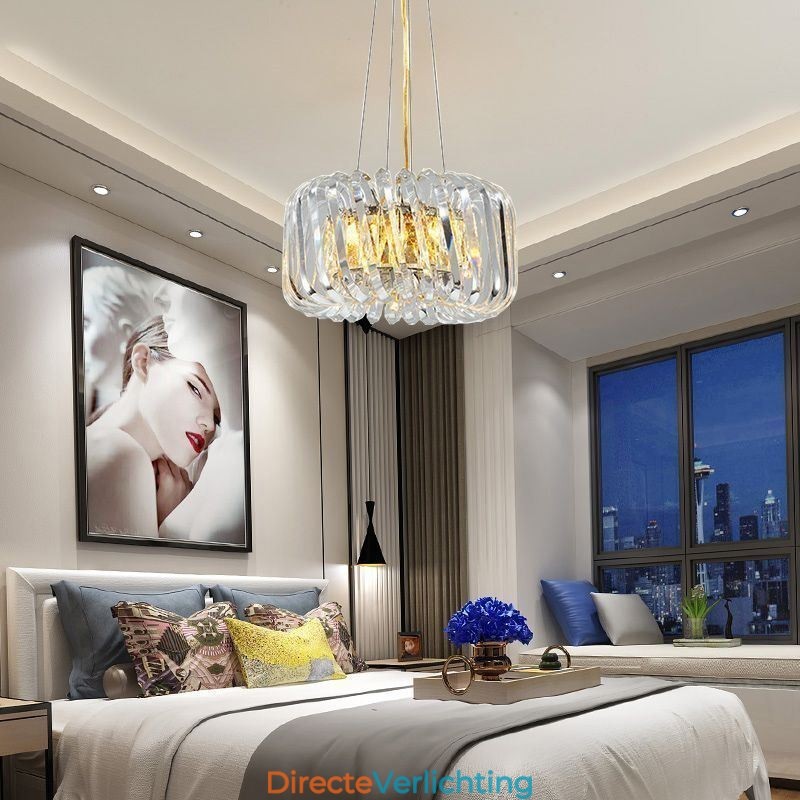 Europese hanglamp ronde glazen decoratie hanglamp