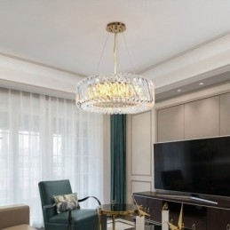 Europese hanglamp ronde glazen decoratie hanglamp