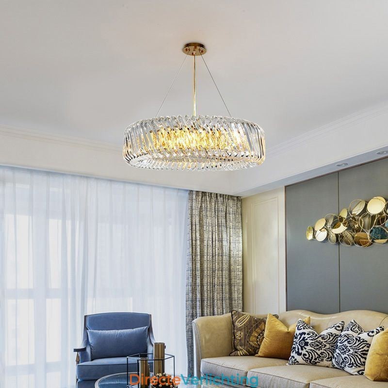 Europese hanglamp ronde glazen decoratie hanglamp
