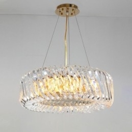 Europese hanglamp ronde glazen decoratie hanglamp