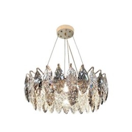 Europese ijzeren hanglamp creatieve glazen blad kroonluchter
