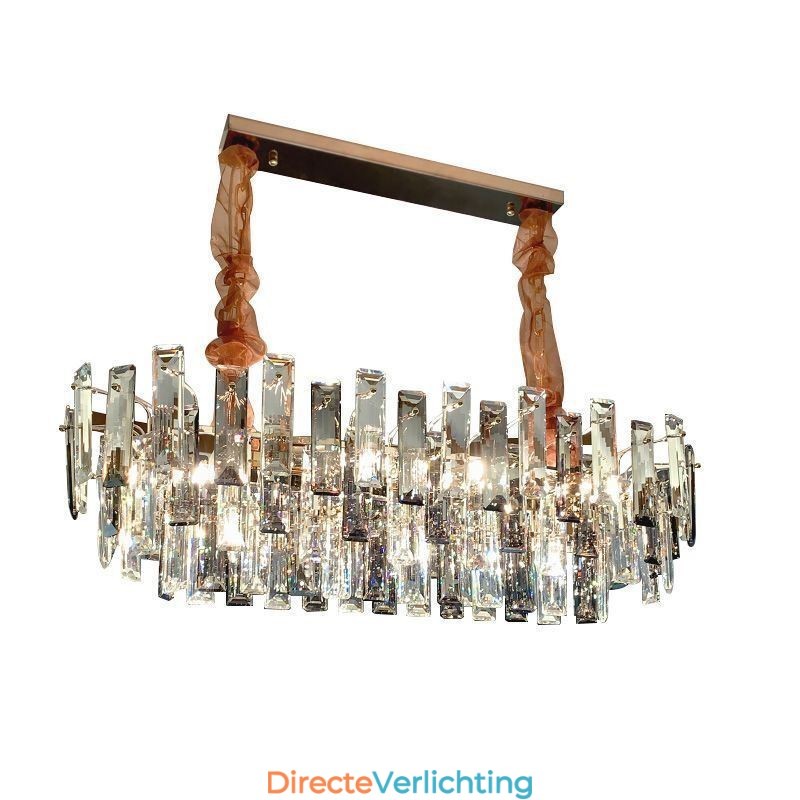 Europese glazen kroonluchterlamp ovale hanglampen