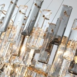 Europese glazen kroonluchterlamp ovale hanglampen