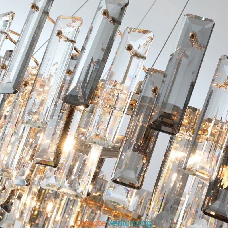 Europese glazen kroonluchterlamp ovale hanglampen