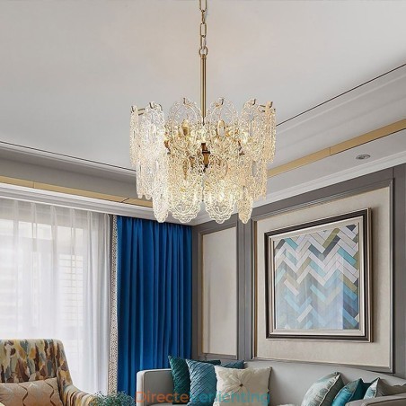 Moderne glazen hanglamp decoratie brons goud kroonluchter Moderne glazen hanglamp decoratie brons goud kroonluchter