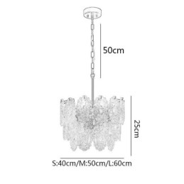 Moderne glazen hanglamp decoratie brons goud kroonluchter