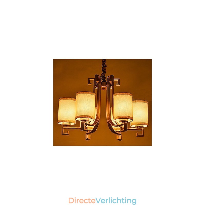 De Chinese Stijl Kroonluchter IJzer Koper Imitatie Lucht Lampen