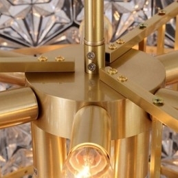 Europese glazen hanglamp moderne kegelvormige kroonluchter