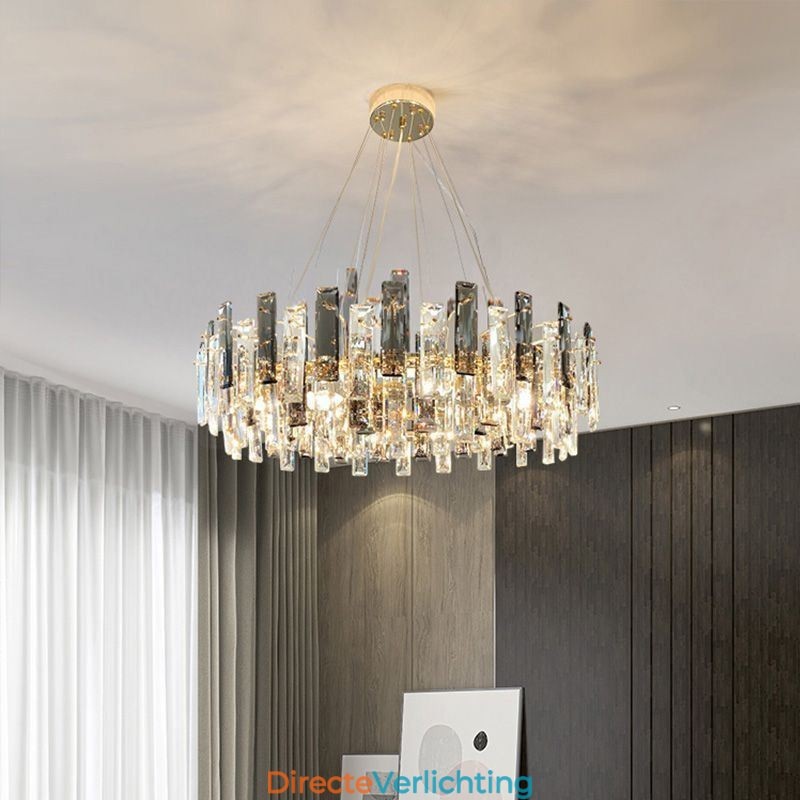 Luxe glazen kroonluchter Europese stijl hanglamp