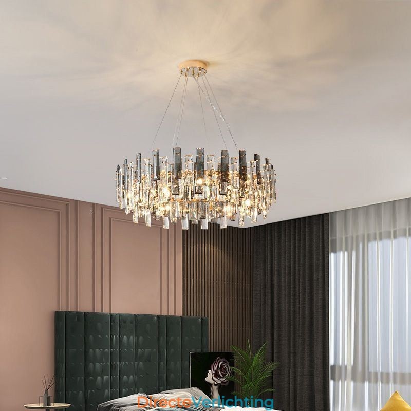 Luxe glazen kroonluchter Europese stijl hanglamp