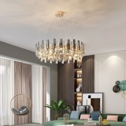 Luxe glazen kroonluchter Europese stijl hanglamp