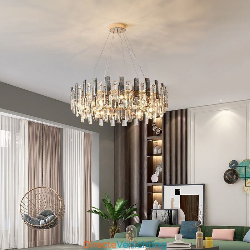 Luxe glazen kroonluchter Europese stijl hanglamp