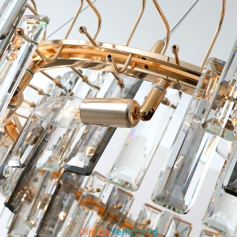 Luxe glazen kroonluchter Europese stijl hanglamp