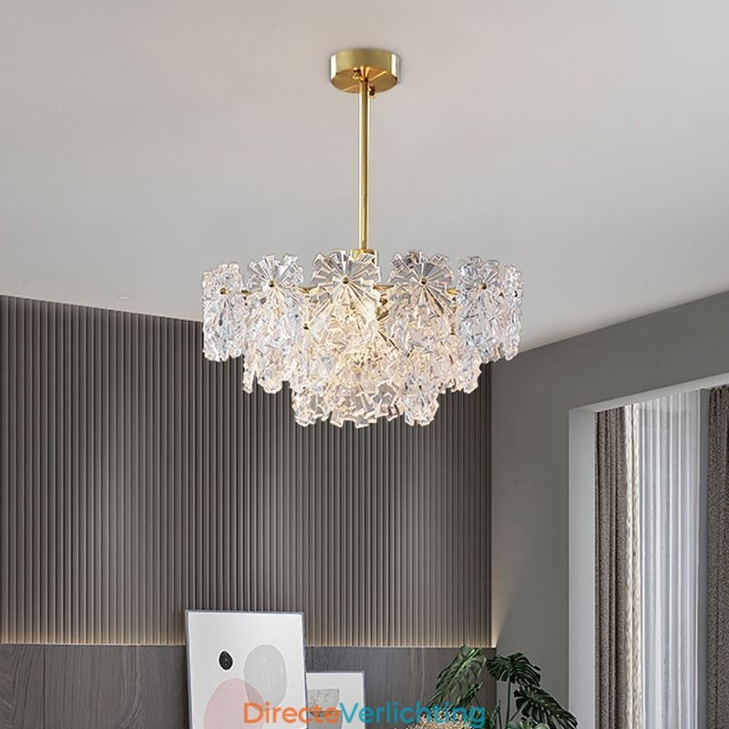 Luxe hanglamp Woondecoratie Glazen kroonluchter Woonkamer