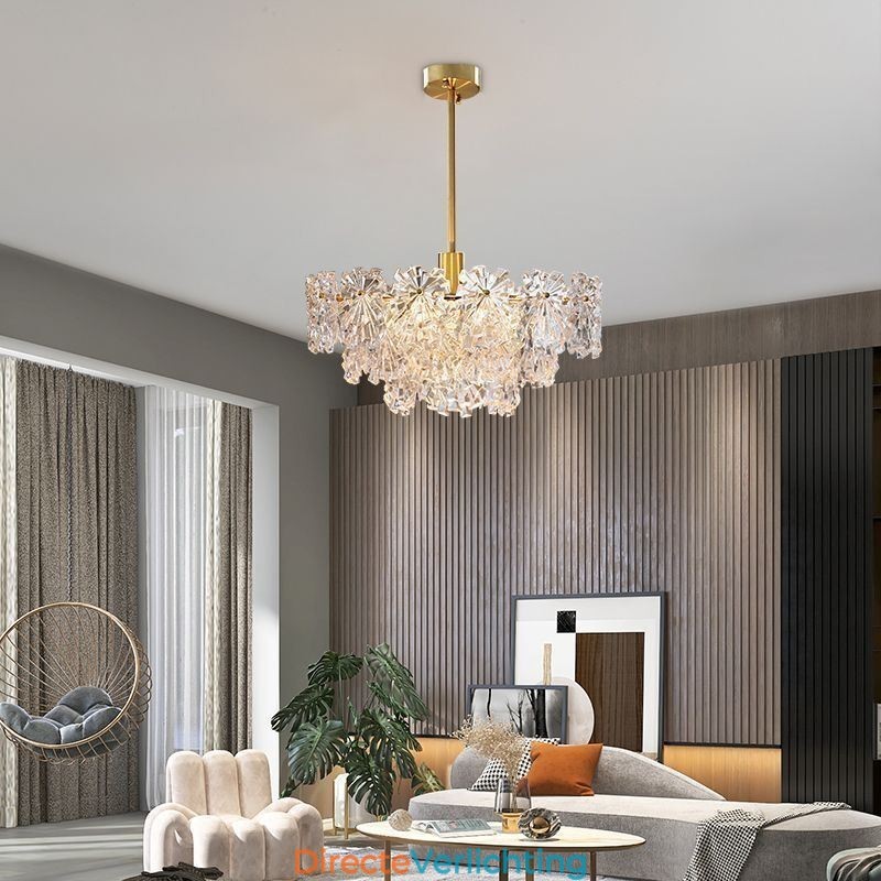 Luxe hanglamp Woondecoratie Glazen kroonluchter Woonkamer