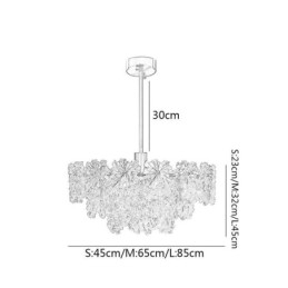 Luxe hanglamp Woondecoratie Glazen kroonluchter Woonkamer