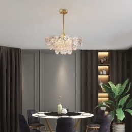 Luxe hanglamp Woondecoratie Glazen kroonluchter Woonkamer