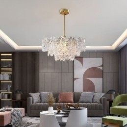 Luxe hanglamp Woondecoratie Glazen kroonluchter Woonkamer
