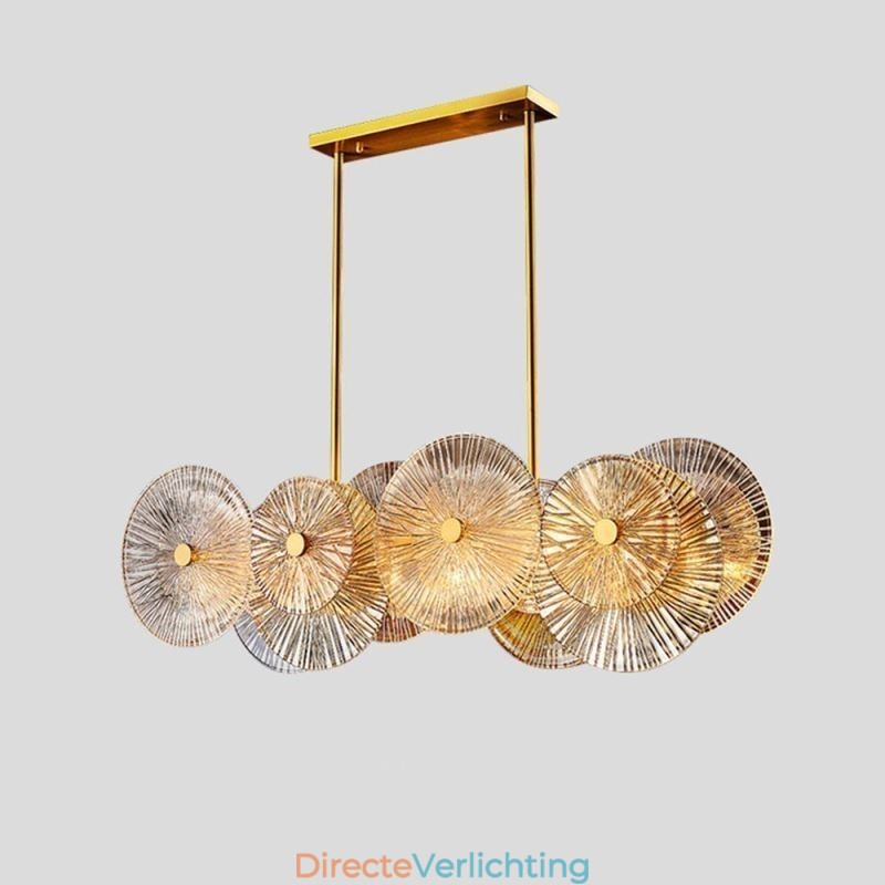 Moderne Spark Disc Kroonluchter Vuurwerk Glazen Hanglamp Woondecoratie Verlichting
